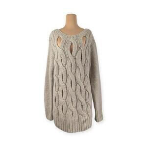Markus Lupfer Alpaca Merino Blend Oversized Sweater with saucy cutouts